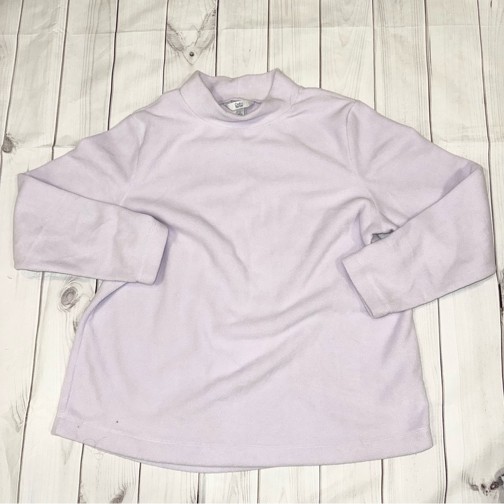 Women's Light Purple Fleece TurtleNeck Sweatshirt - Women's Size Large